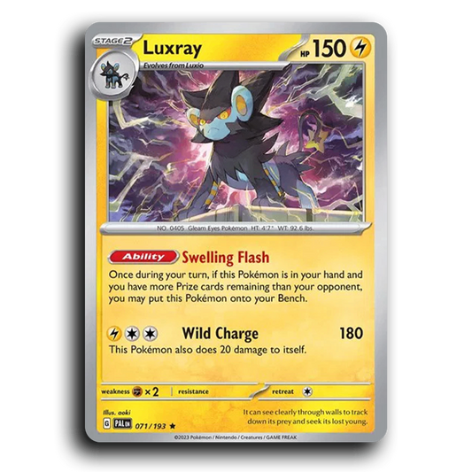 Luxray (071/193) [Paldea Evolved] Rare Pokemon Card TCG Near Mint NM