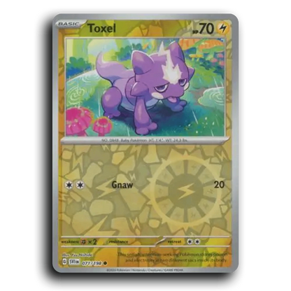 Toxel (071/198) [Scarlet & Violet] Common Yuu Nishida Pokemon Card TCG Near Mint NM Reverse Holo