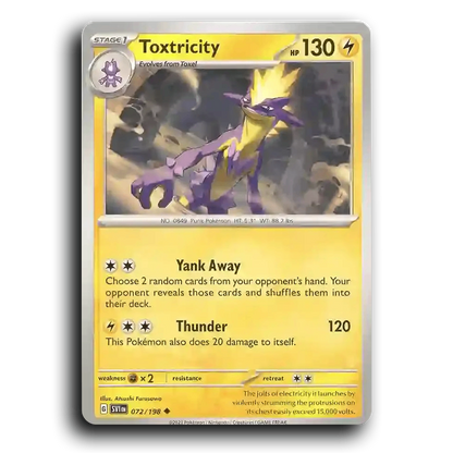 Toxtricity (072/198) [Scarlet & Violet] Uncommon Atsushi Furusawa Pokemon Card TCG Near Mint NM