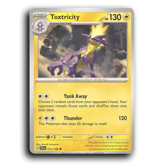 Toxtricity (072/198) [Scarlet & Violet] Uncommon Atsushi Furusawa Pokemon Card TCG Near Mint NM