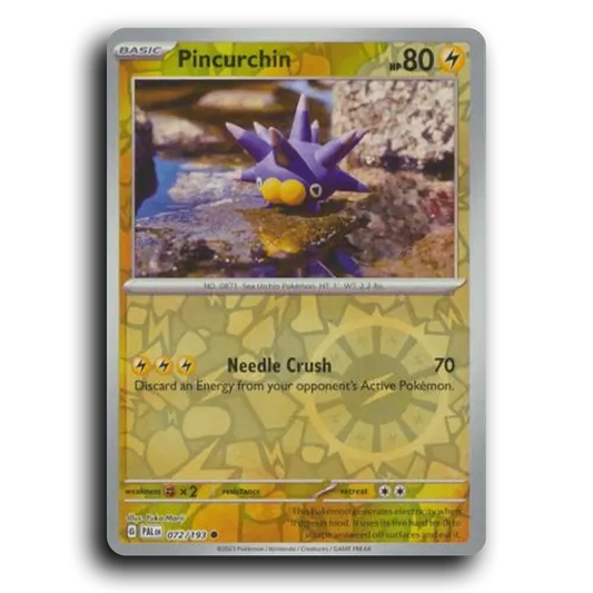 Pincurchin (072/193) [Paldea Evolved] Common Pokemon Card TCG Near Mint NM Reverse Holo