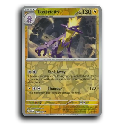 Toxtricity (072/198) [Scarlet & Violet] Uncommon Atsushi Furusawa Pokemon Card TCG Near Mint NM Reverse Holo