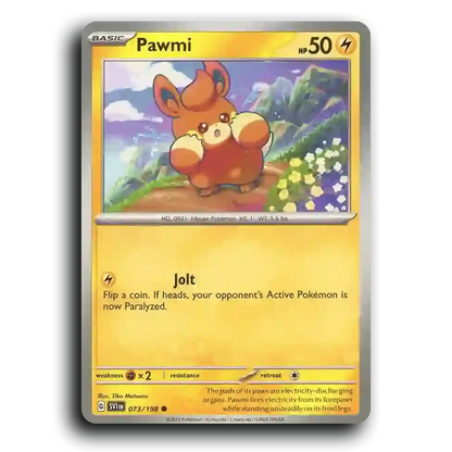 Pawmi (073/198) [Scarlet & Violet] Common Tika Matsuno Pokemon Card TCG Near Mint NM
