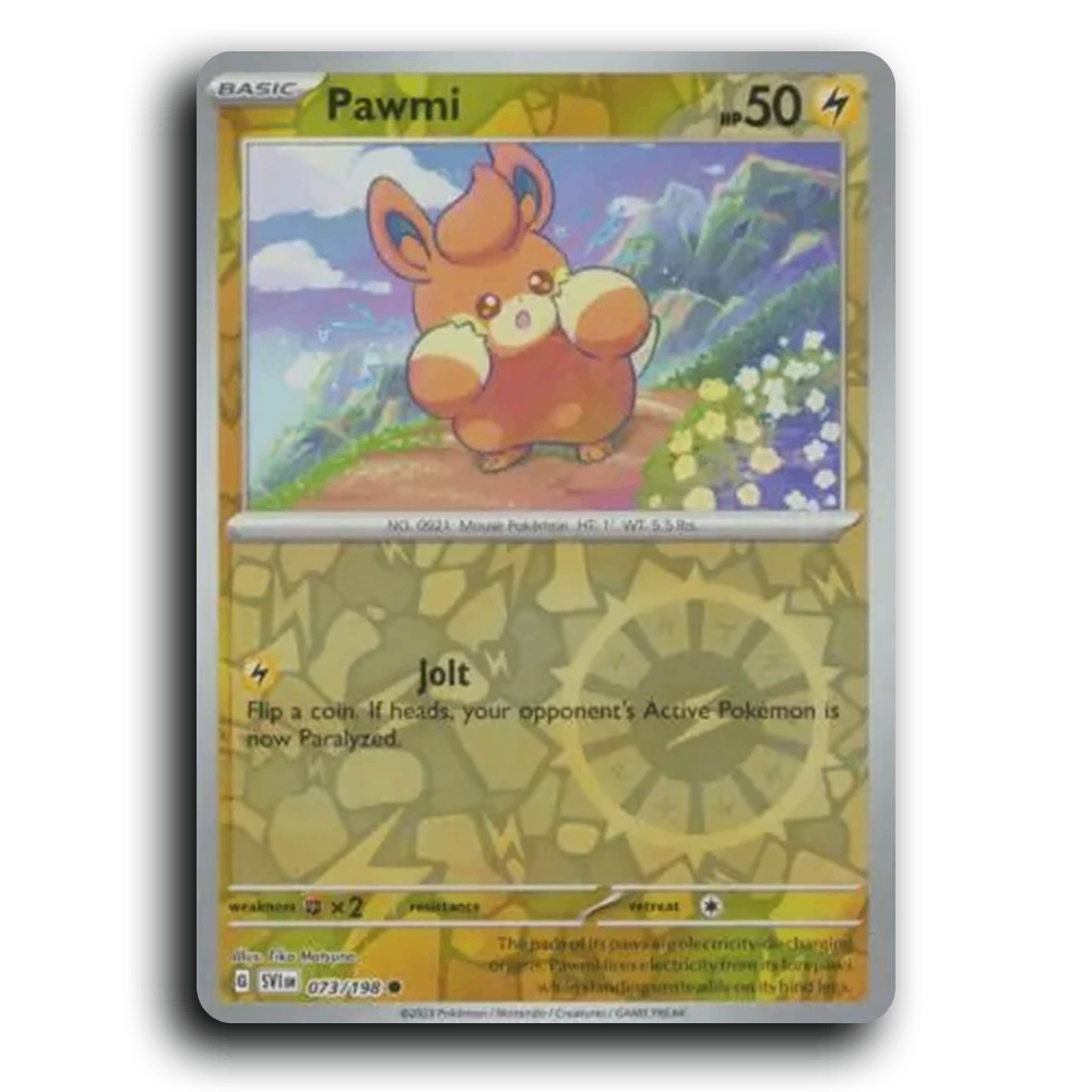 Pawmi (073/198) [Scarlet & Violet] Common Tika Matsuno Pokemon Card TCG Near Mint NM Reverse Holo