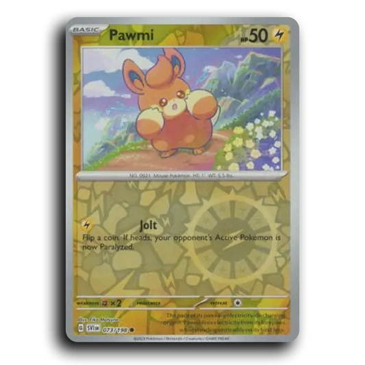 Pawmi (073/198) [Scarlet & Violet] Common Tika Matsuno Pokemon Card TCG Near Mint NM Reverse Holo