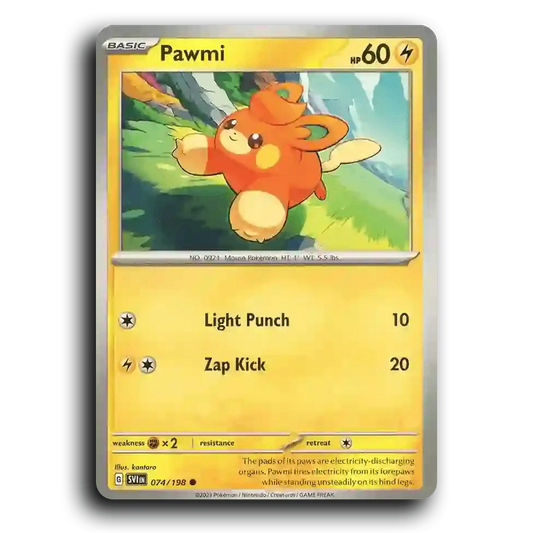 Pawmi (074/198) [Scarlet & Violet] Common kantaro Pokemon Card TCG Near Mint NM