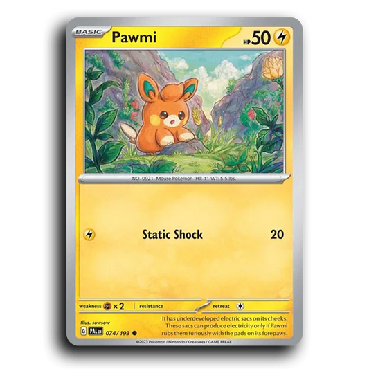 Pawmi (074/193) [Paldea Evolved] Common Pokemon Card TCG Near Mint NM