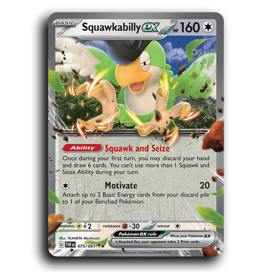 Squawkabilly ex (075/091) [Paldean Fates]