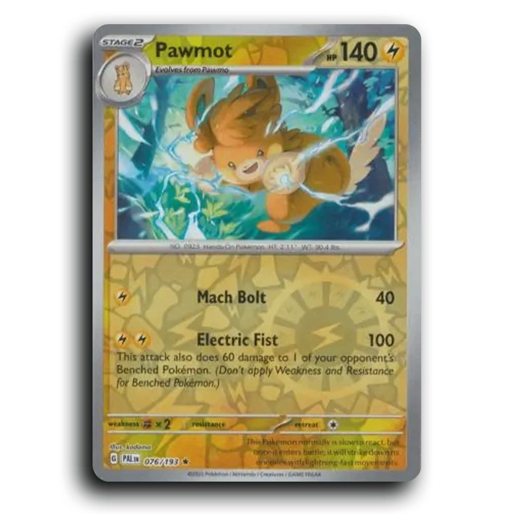 Pawmot (076/193) [Paldea Evolved] Rare Pokemon Card TCG Near Mint NM Reverse Holo
