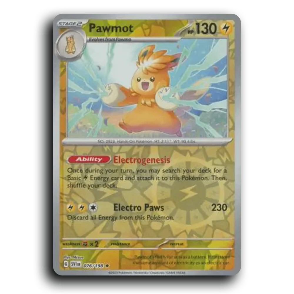 Pawmot (076/198) [Scarlet & Violet] Rare Mizue Pokemon Card TCG Near Mint NM Reverse Holo