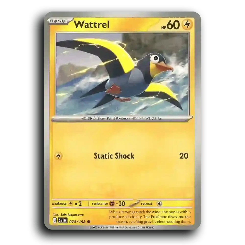 Wattrel (078/198) [Scarlet & Violet] Common Shin Nagasawa Pokemon Card TCG Near Mint NM