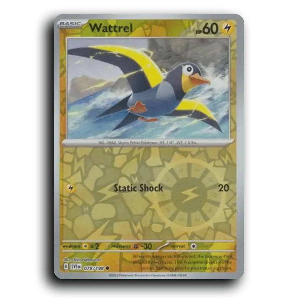 Wattrel (078/198) [Scarlet & Violet] Common Shin Nagasawa Pokemon Card TCG Near Mint NM Reverse Holo