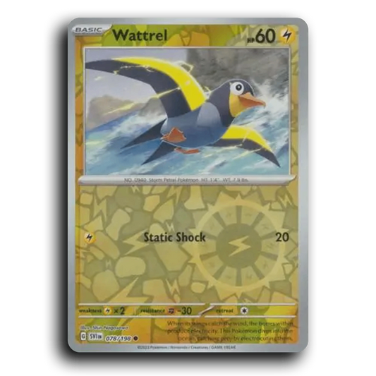 Wattrel (078/198) [Scarlet & Violet] Common Shin Nagasawa Pokemon Card TCG Near Mint NM Reverse Holo