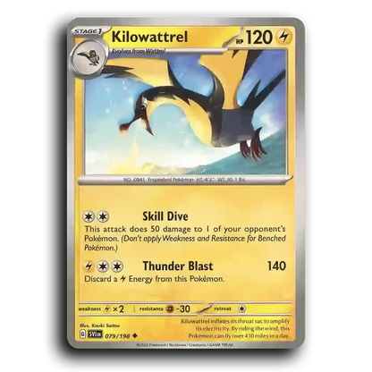 Kilowattrel (079/198) [Scarlet & Violet] Uncommon Kouki Saitou Pokemon Card TCG Near Mint NM