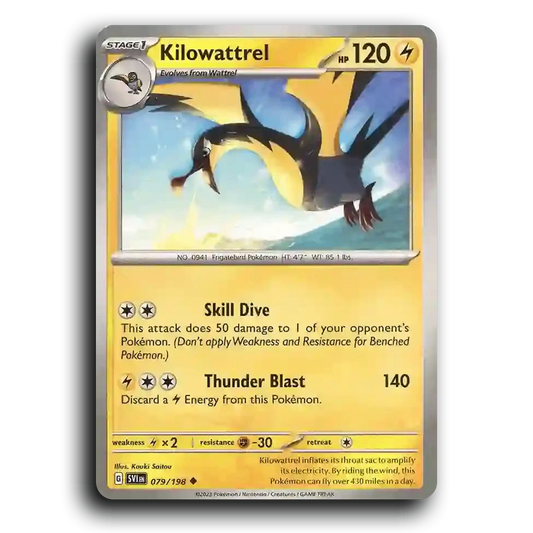 Kilowattrel (079/198) [Scarlet & Violet] Uncommon Kouki Saitou Pokemon Card TCG Near Mint NM