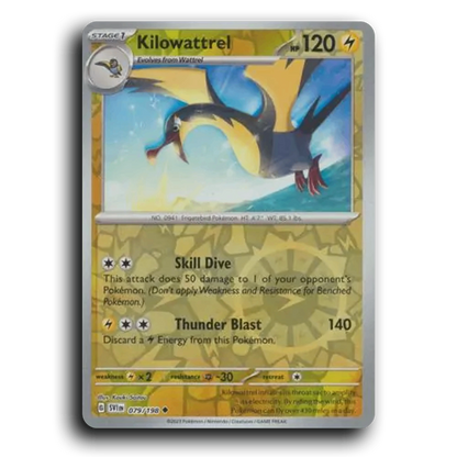 Kilowattrel (079/198) [Scarlet & Violet] Uncommon Kouki Saitou Pokemon Card TCG Near Mint NM Reverse Holo