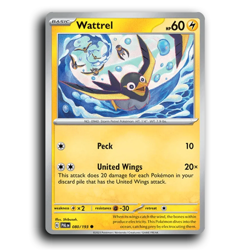 Wattrel (080/193) [Paldea Evolved] Common Pokemon Card TCG Near Mint NM