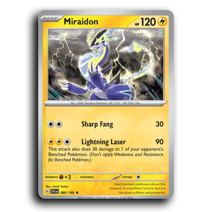Miraidon (080/198) [Scarlet & Violet] Rare Kouki Saitou Pokemon Card TCG Near Mint NM