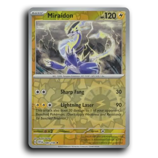 Miraidon (080/198) [Scarlet & Violet] Rare Kouki Saitou Pokemon Card TCG Near Mint NM Reverse Holo