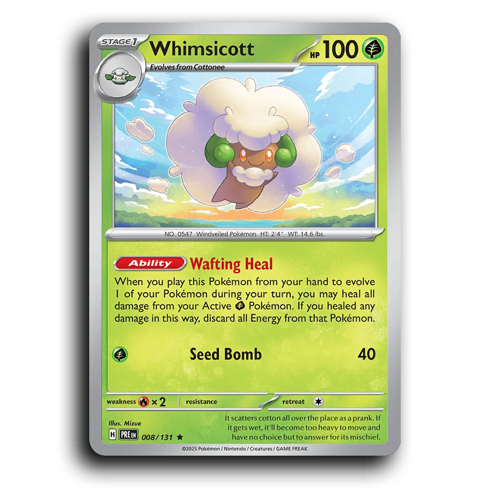 Whimsicott - 008/131 [Prismatic Evolutions]