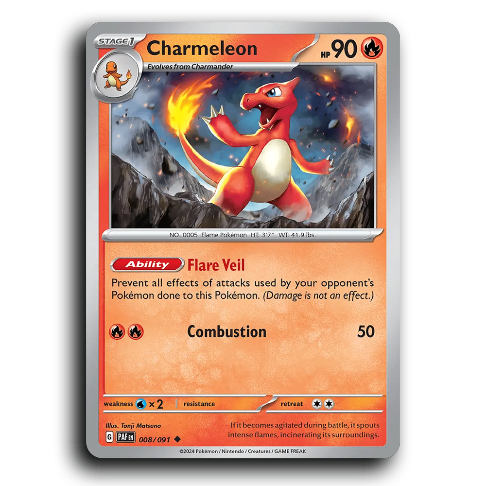 Charmeleon (008/091) [Paldean Fates]