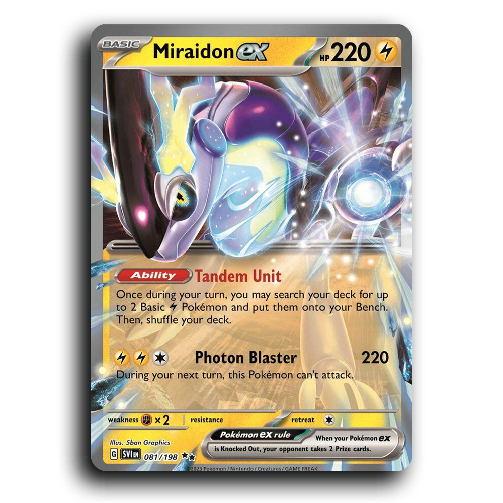 Miraidon ex (081/198) [Scarlet & Violet] Double Rare 5ban Graphics Pokemon Card TCG Near Mint NM