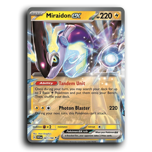 Miraidon ex (081/198) [Scarlet & Violet] Double Rare 5ban Graphics Pokemon Card TCG Near Mint NM Reverse Holo
