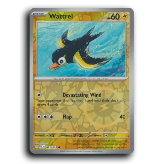 Wattrel (081/193) [Paldea Evolved] Common Pokemon Card TCG Near Mint NM Reverse Holo