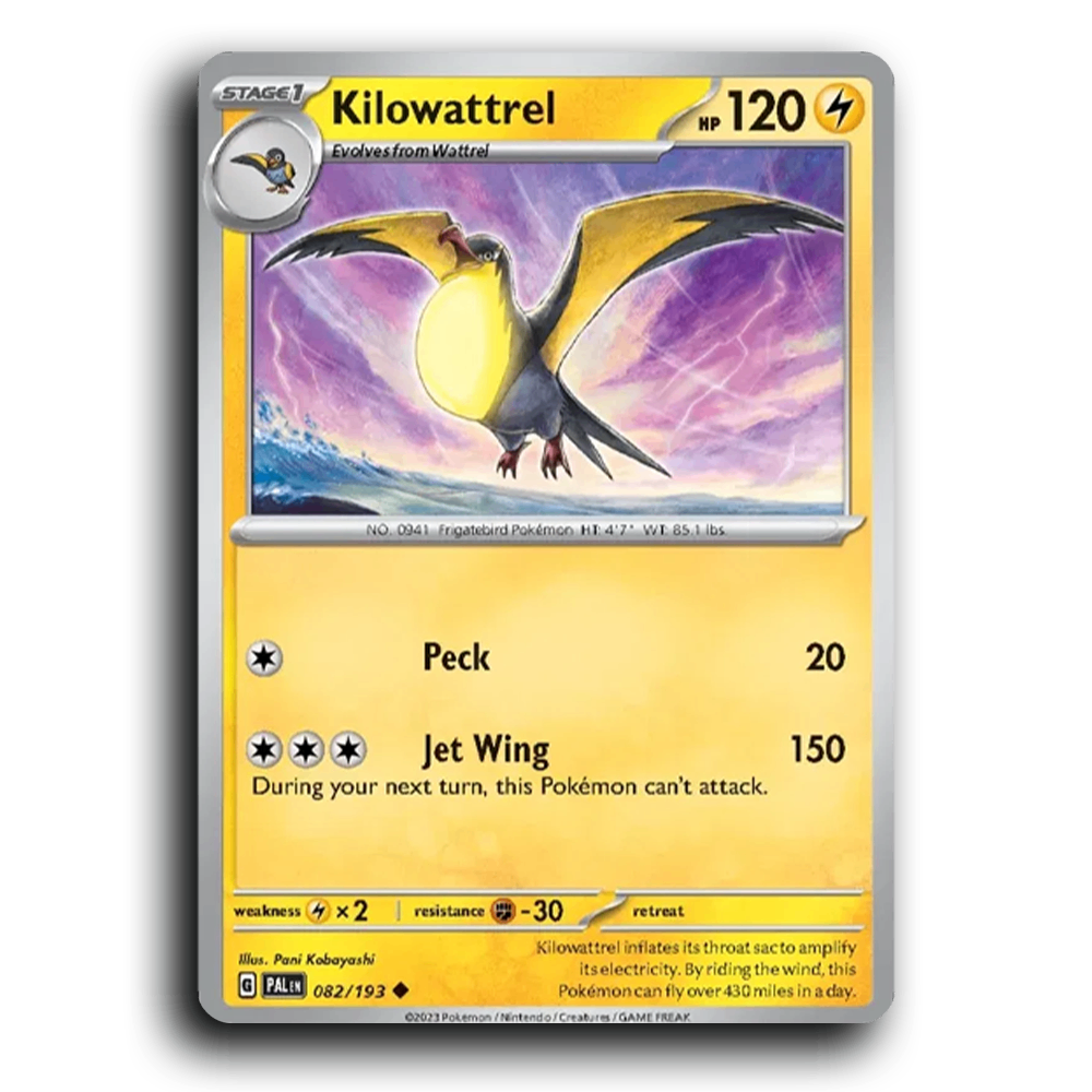 Kilowattrel (082/193) [Paldea Evolved] Uncommon Pokemon Card TCG Near Mint NM