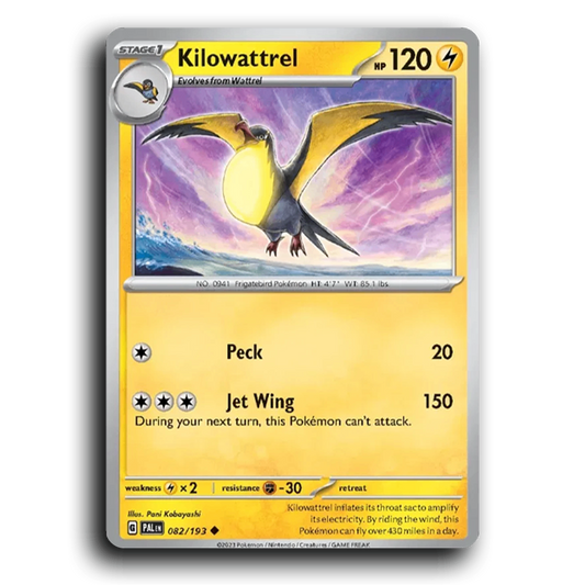 Kilowattrel (082/193) [Paldea Evolved] Uncommon Pokemon Card TCG Near Mint NM