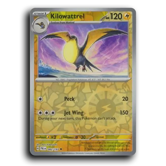 Kilowattrel (082/193) [Paldea Evolved] Uncommon Pokemon Card TCG Near Mint NM Reverse Holo