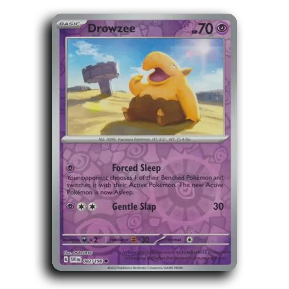 Drowzee (082/198) [Scarlet & Violet] Common OKACHEKE Pokemon Card TCG Near Mint NM Reverse Holo