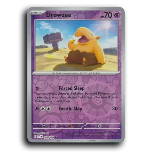 Drowzee (082/198) [Scarlet & Violet] Common OKACHEKE Pokemon Card TCG Near Mint NM Reverse Holo