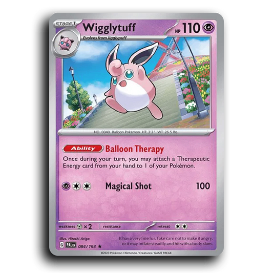 Wigglytuff (084/193) [Paldea Evolved] Rare Pokemon Card TCG Near Mint NM