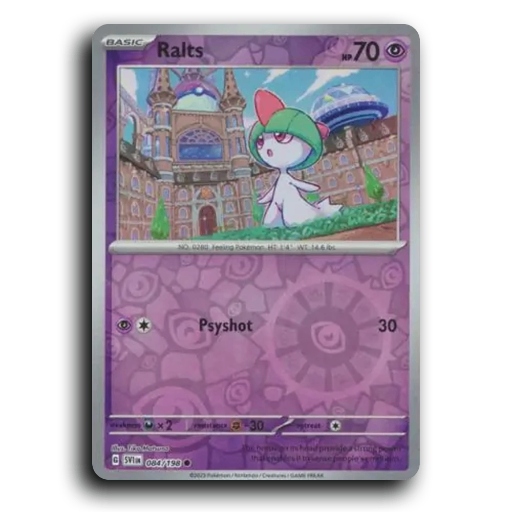 Ralts (084/198) [Scarlet & Violet] Common Tika Matsuno Pokemon Card TCG Near Mint NM Reverse Holo