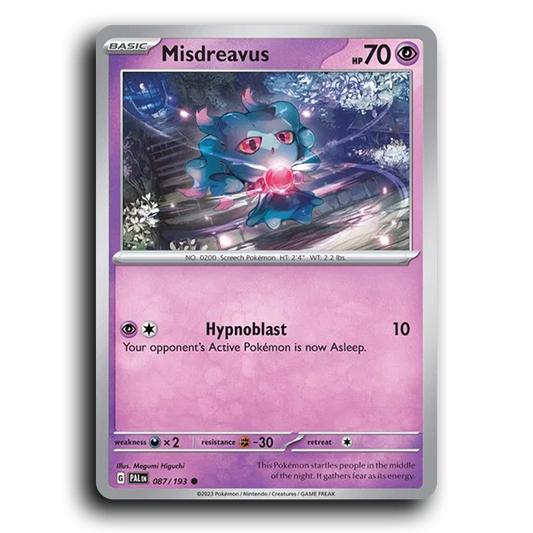 Misdreavus (087/193) [Paldea Evolved] Common Pokemon Card TCG Near Mint NM