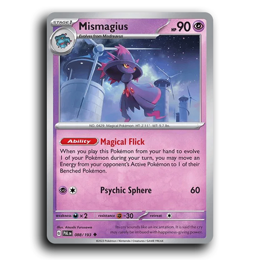 Mismagius (088/193) [Paldea Evolved] Uncommon Pokemon Card TCG Near Mint NM