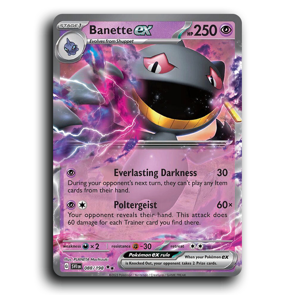Banette ex (088/198) [Scarlet & Violet] Double Rare PLANETA Mochizuki Pokemon Card TCG Near Mint NM