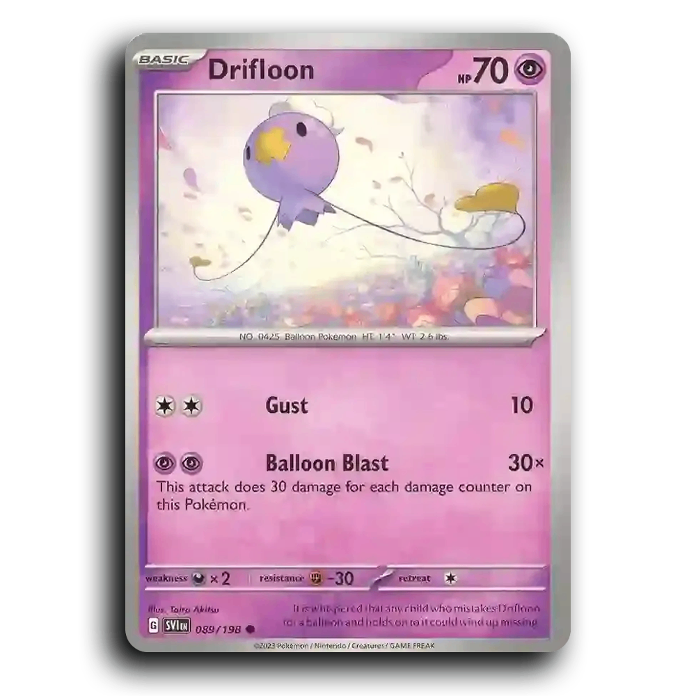 Drifloon (089/198) [Scarlet & Violet] Common Taira Akitsu Pokemon Card TCG Near Mint NM