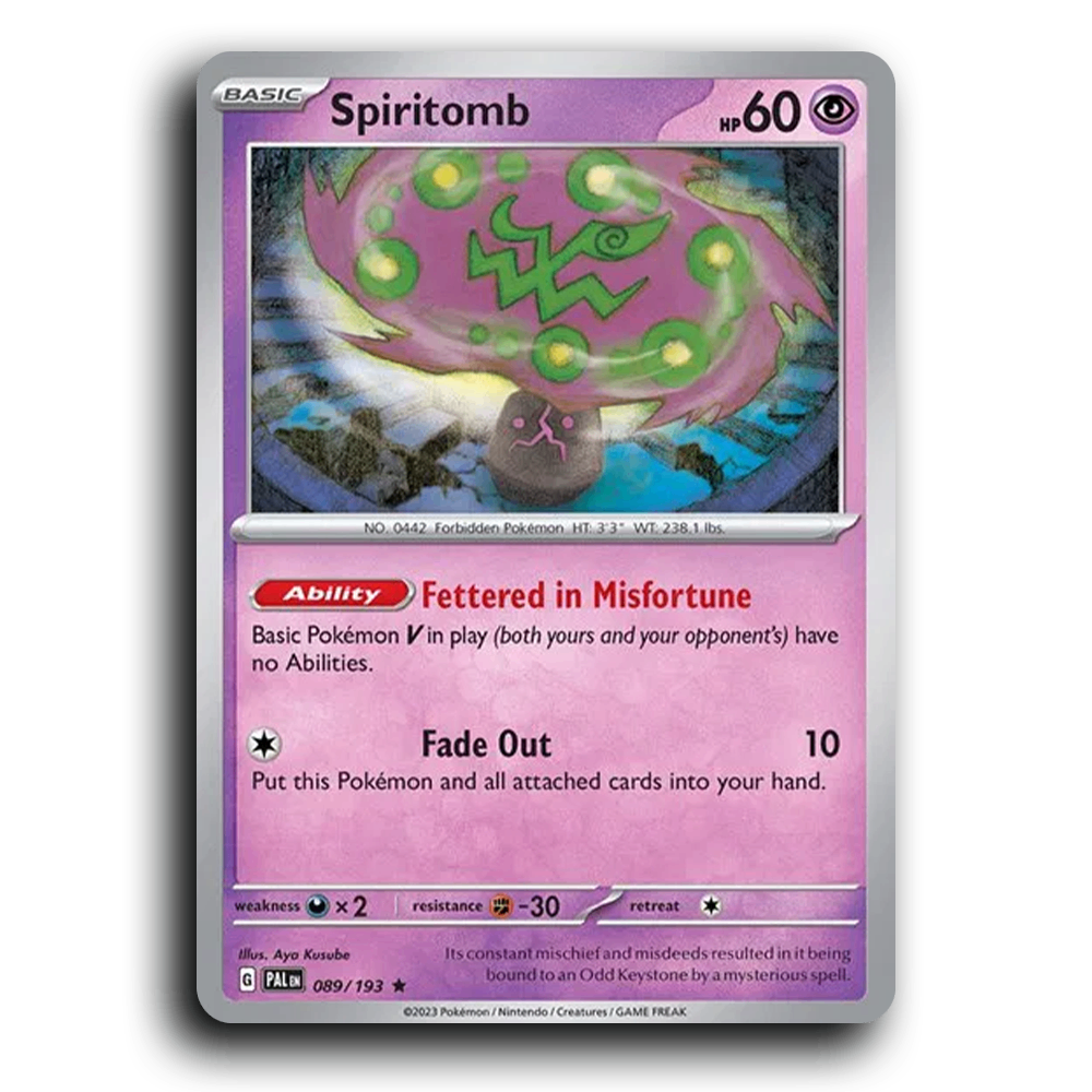 Spiritomb (089/193) [Paldea Evolved] Rare Pokemon Card TCG Near Mint NM