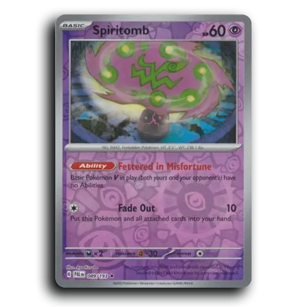 Spiritomb (089/193) [Paldea Evolved] Rare Pokemon Card TCG Near Mint NM Reverse Holo