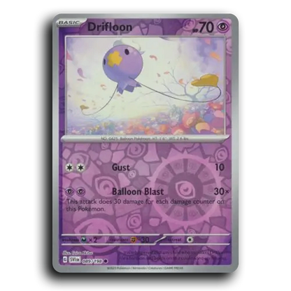 Drifloon (089/198) [Scarlet & Violet] Common Taira Akitsu Pokemon Card TCG Near Mint NM Reverse Holo