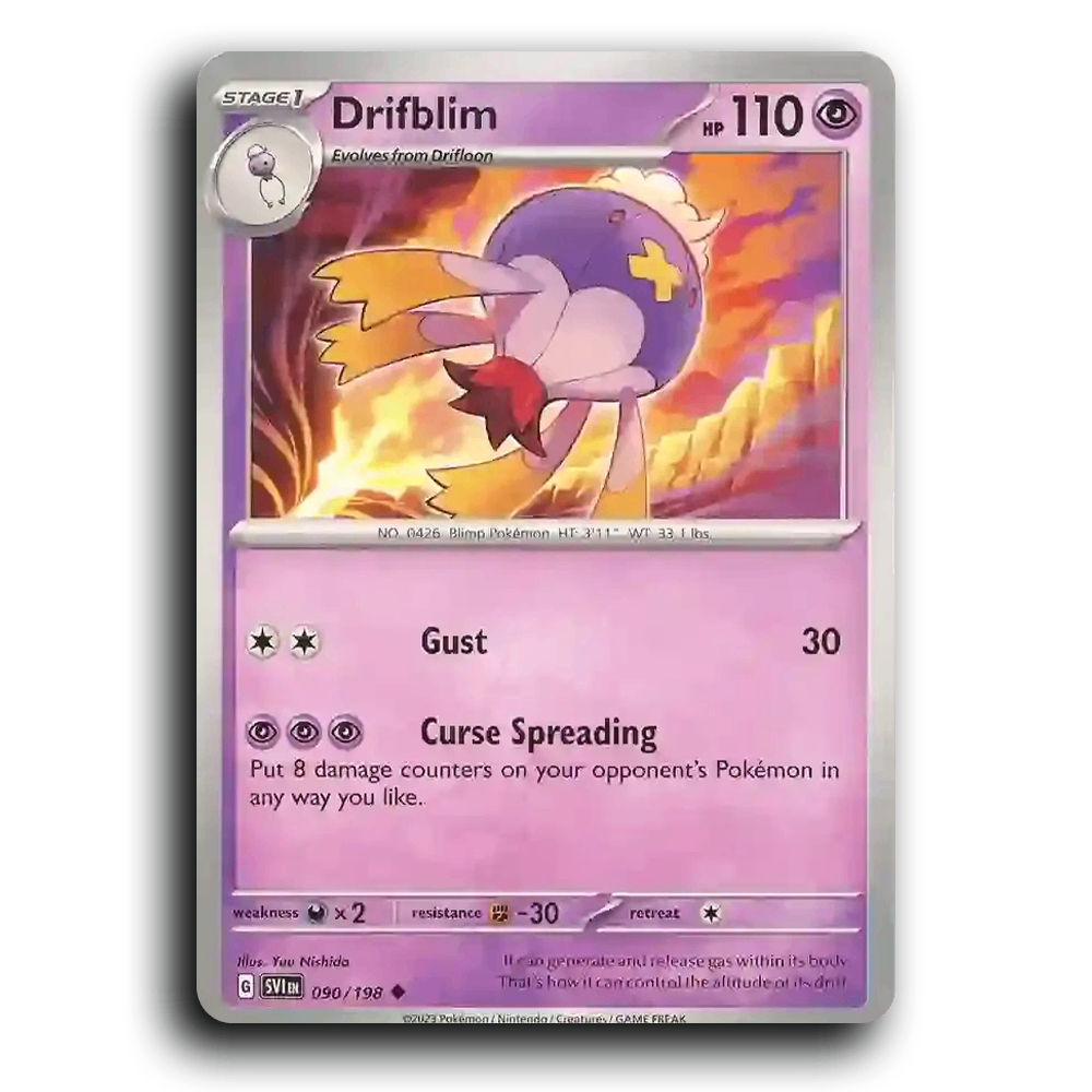 Drifblim (090/198) [Scarlet & Violet] Uncommon Yuu Nishida Pokemon Card TCG Near Mint NM