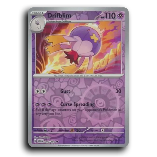 Drifblim (090/198) [Scarlet & Violet] Uncommon Yuu Nishida Pokemon Card TCG Near Mint NM Reverse Holo