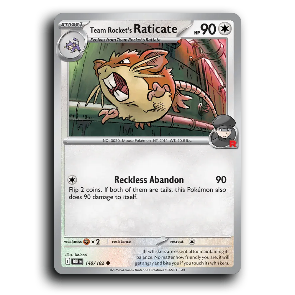Team Rocket's Raticate - 148/182 [Destined Rivals]