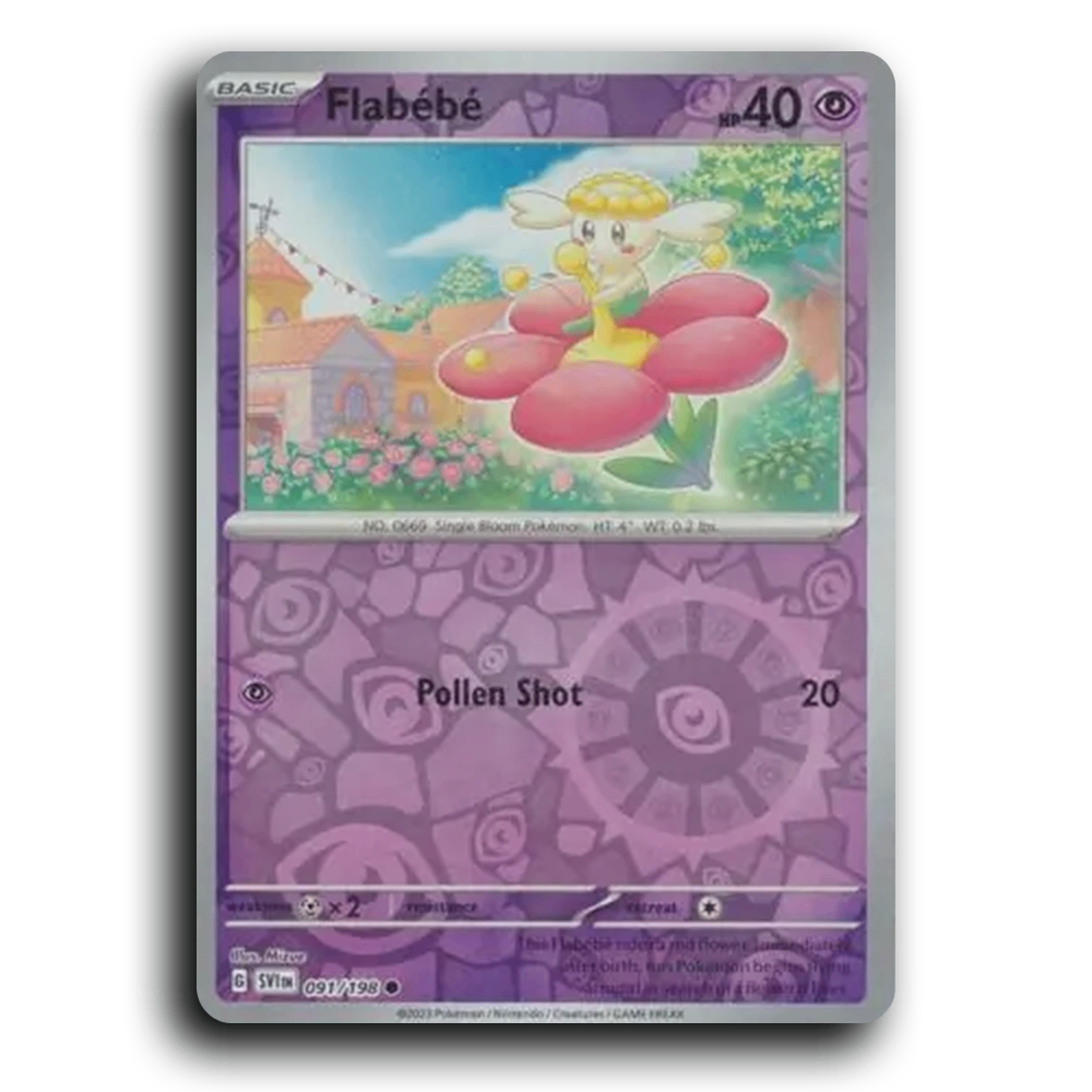 Flabebe (091/198) [Scarlet & Violet] Common Mizue Pokemon Card TCG Near Mint NM Reverse Holo