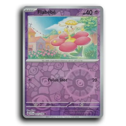 Flabebe (091/198) [Scarlet & Violet] Common Mizue Pokemon Card TCG Near Mint NM Reverse Holo