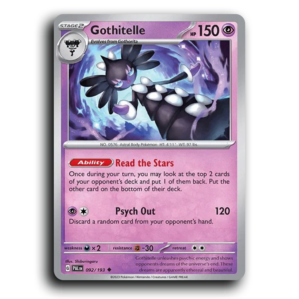 Gothitelle (092/193) [Paldea Evolved] Uncommon Pokemon Card TCG Near Mint NM