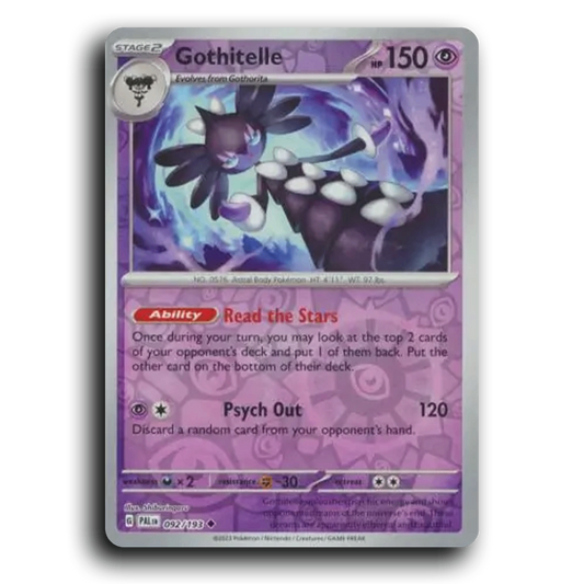 Gothitelle (092/193) [Paldea Evolved] Uncommon Pokemon Card TCG Near Mint NM Reverse Holo