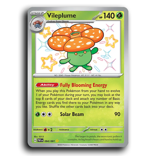 Vileplume (094/091) [Paldean Fates]